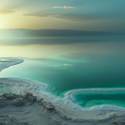 A panoramic view of the serene and captivating beauty of the Dead Sea.