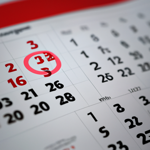לוח שנה עם תאריכים מסומנים, המסמל את לוח הזמנים לעדכונים ותחזוקה שוטפים.