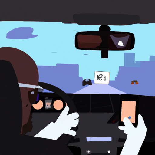 1. תמונה המציגה נהג משתמש בטלפון סלולרי בזמן נהיגה, הממחישה את הסכנה בנהיגה מוסחת.
