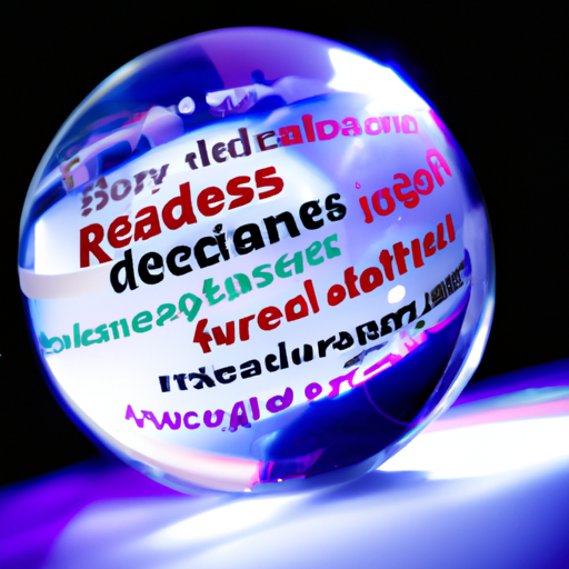 An image of a crystal ball with various symbols representing potential future trends in the rare disease sector.
